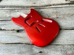 Stang-Style Body / Ultra Light Alder / 3 lbs. 15 oz. / Nitrocellulose Faded Candy Apple Red / Light-Med Relic (#GIN-2522) (S)