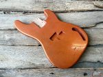 P-Style Bass Body / Alder / 4 lbs. 15 oz. / Nitrocellulose Orange Flake / Light Relic (#GIN-2781) (S)