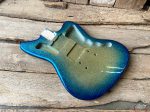 Jazz-Style Hardtail Body / Paulownia / 2 lbs. 5 oz. / Nitrocellulose Surf Burst Flake / Light Relic (#GIN-2794)