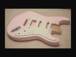 S-Style Body / Alder / 3 lbs. 15 oz. / Nitrocellulose 'Shell Pink' / Closet Clean (#GIN-2938) (S)