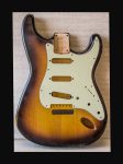 S-Style Body / Lightweight Alder / 3 lbs. 7 oz. / Nitrocellulose 'Faded -3Tone Burst' / Light Relic (#GIN-2952) (S)