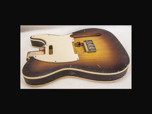 T-Style Body / Ultra Light Swamp Ash / 3 lbs. 13 oz. / Nitrocellulose '2-Tone Sunburst' / Double Bound / Bridge PAF / Medium Relic (#GIN-3057) - Image 4