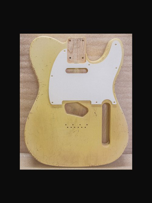 T-Style Body / Ultra Light Swamp Ash / 3 lbs. 12 oz. / Nitrocellulose 'Nicotine Blonde' / Medium Relic (#GIN-3059) - Image 2