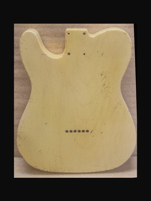 T-Style Body / Ultra Light Swamp Ash / 3 lbs. 12 oz. / Nitrocellulose 'Nicotine Blonde' / Medium Relic (#GIN-3059) - Image 4