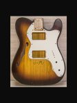 '72 Hollow T-Style Body / Swamp Ash / 3 lbs. 15 oz. / Nitrocellulose '2-Tone Sunburst' / Light Relic (#GIN-3069) (S)