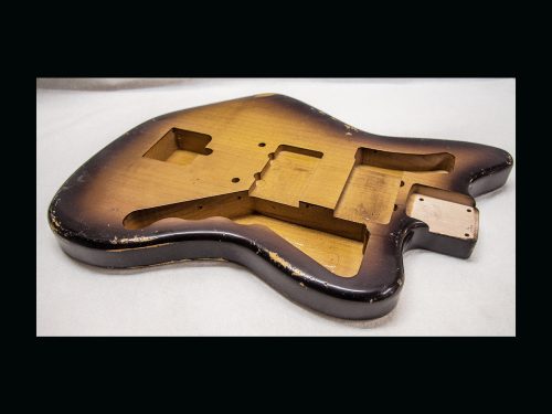 Jazz-Style Body / Lightweight Alder / 3 lbs. 10 oz. / Nitrocellulose '2-Tone Sunburst' / Med. - Light Relic (#GIN-3121) - Image 6