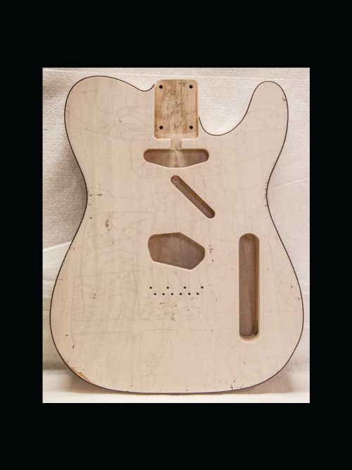 T-Style Body / 1 Piece - Ultra Light Swamp Ash / 3 lbs. 14 oz. / Nitrocellulose 'Mary Kaye White Blonde' / Med. Relic (#GIN-3125) - Image 3