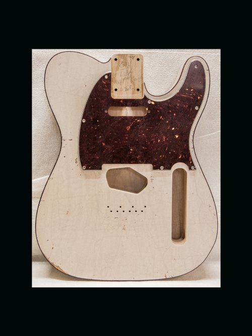 T-Style Body / 1 Piece - Ultra Light Swamp Ash / 3 lbs. 14 oz. / Nitrocellulose 'Mary Kaye White Blonde' / Med. Relic (#GIN-3125)