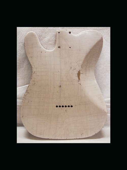 T-Style Body / 1 Piece - Ultra Light Swamp Ash / 3 lbs. 14 oz. / Nitrocellulose 'Mary Kaye White Blonde' / Med. Relic (#GIN-3125) - Image 7