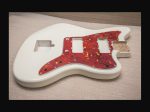 Jazz-Style Body / Alder / 4 lbs. 3 oz. / Nitrocellulose Olympic White' / Light Relic (#GIN-3072) (S)