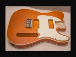 T-Style Body / Ultra Light Swamp Ash / 3 lbs. 12 oz. / Nitrocellulose 'Tennessee Orange' / Light Relic (#GIN-3075) (S)