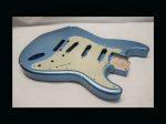 S-Style Body / Alder / 3 lbs. 13 oz. / Nitrocellulose 'Lake Placid Blue' / Med. Relic (#GIN-3123) (S)