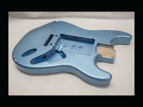 S-Style Body / Alder / 3 lbs. 13 oz. / Nitrocellulose 'Lake Placid Blue' / Med. Relic (#GIN-3123) - Image 5