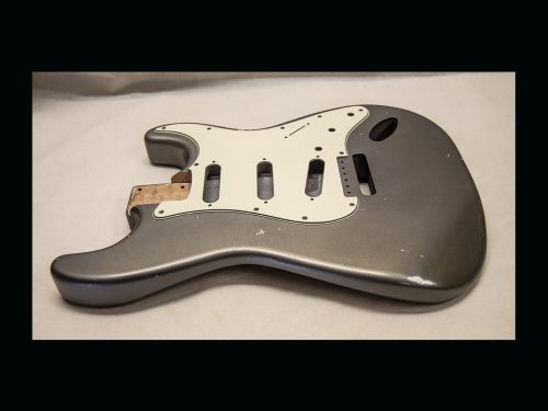 S-Style Body / Alder / 4 lbs. 1 oz. / Nitrocellulose 'Charcoal Frost' / Med./ Light Relic (#GIN-3128) - Image 3