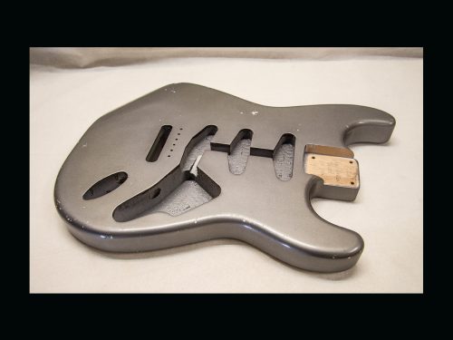 S-Style Body / Alder / 4 lbs. 1 oz. / Nitrocellulose 'Charcoal Frost' / Med./ Light Relic (#GIN-3128) - Image 4