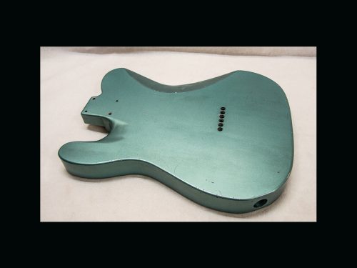 T-Style Body w- Contours / Swamp Ash / 4 lbs. 8 oz. / Nitrocellulose 'Sherwood Green' / Light Relic (#GIN-3130) - Image 7