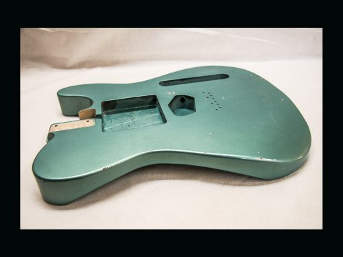 T-Style Body w- Contours / Swamp Ash / 4 lbs. 8 oz. / Nitrocellulose 'Sherwood Green' / Light Relic (#GIN-3130) - Image 2