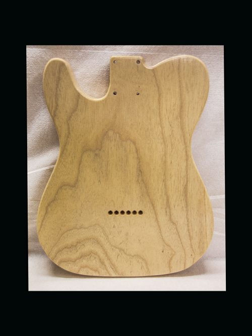 T-Style Body / 1 Piece Ultra Light Swamp Ash / 4 lbs. 0 oz. / Nitrocellulose 'TruGrain™ Nocaster Blonde' / Closet Clean (#GIN-3151) - Image 5