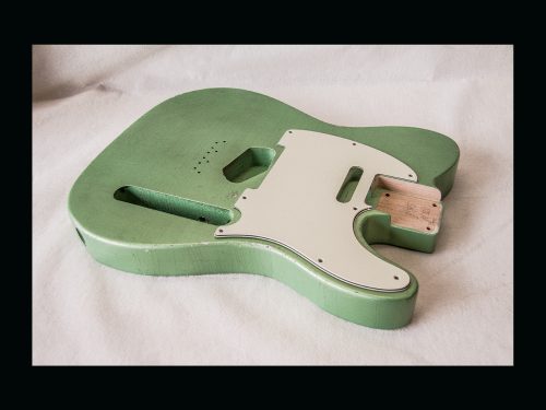 T-Style Body / Alder / 4 lbs. 8 oz. / Nitrocellulose 'Avocado Mist' / Med. - Light Relic (#GIN-3155)