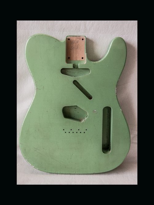 T-Style Body / Alder / 4 lbs. 8 oz. / Nitrocellulose 'Avocado Mist' / Med. - Light Relic (#GIN-3155) - Image 5