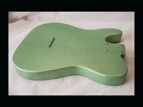 T-Style Body / Alder / 4 lbs. 8 oz. / Nitrocellulose 'Avocado Mist' / Med. - Light Relic (#GIN-3155) - Image 6