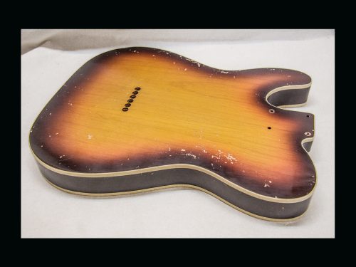 T-Style Body / Alder / 4 lbs. 9 oz. / Nitrocellulose '3 Tone SunBurst' / Double Bound/Medium Relic (#GIN-3156) - Image 6