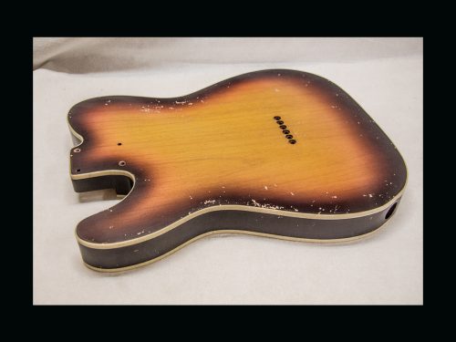 T-Style Body / Alder / 4 lbs. 9 oz. / Nitrocellulose '3 Tone SunBurst' / Double Bound/Medium Relic (#GIN-3156) - Image 7