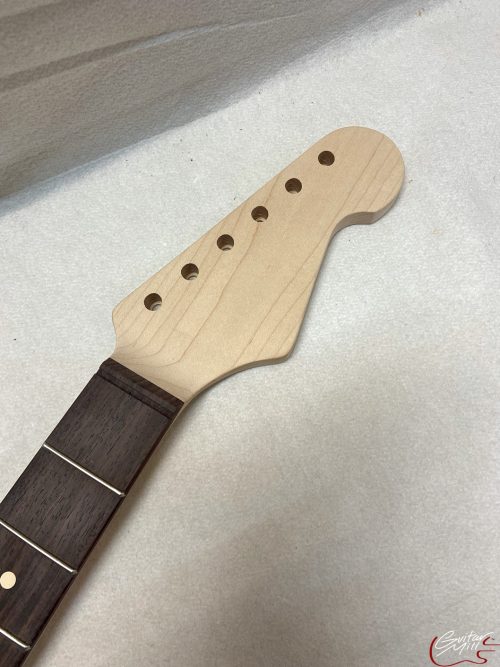 S-Style Replacement Neck / 2 pc. Maple & Indian Rosewood / Soft Chunky V (#GIN-3159)