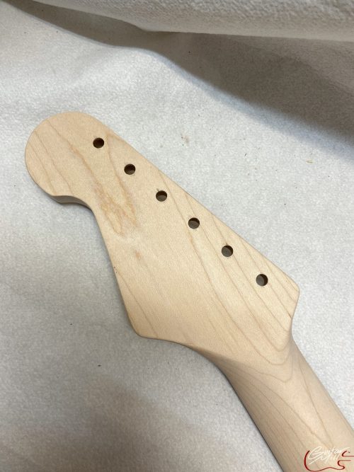 S-Style Replacement Neck / 2 pc. Maple & Indian Rosewood / Soft Chunky V (#GIN-3159) - Image 7