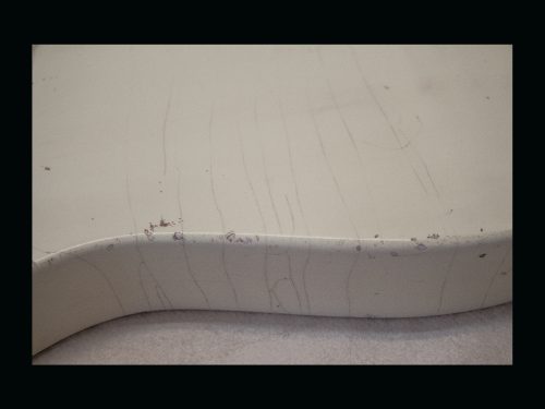 T-Style Body / Swamp Ash / 3 lbs. 15 oz. / Nitrocellulose 'Olympic White' / Med. - Light Relic (#GIN-3170) - Image 6