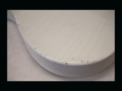 T-Style Body / Swamp Ash / 3 lbs. 15 oz. / Nitrocellulose 'Olympic White' / Med. - Light Relic (#GIN-3170) - Image 9