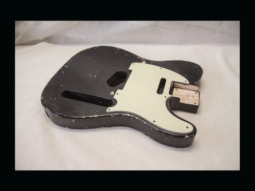 T-Style Body / Swamp Ash / 4 lbs. 3 oz. / Nitrocellulose 'Black' / Med. Relic (#GIN-3171)