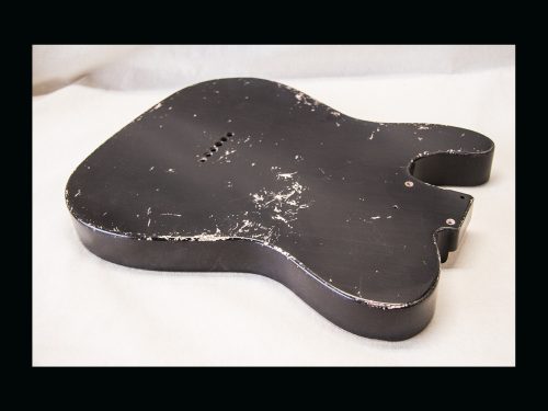 T-Style Body / Swamp Ash / 4 lbs. 3 oz. / Nitrocellulose 'Black' / Med. Relic (#GIN-3171) - Image 5