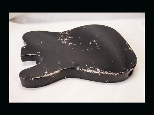 T-Style Body / Swamp Ash / 4 lbs. 3 oz. / Nitrocellulose 'Black' / Med. Relic (#GIN-3171) - Image 6