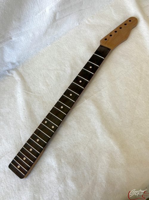 T-Style Replacement Neck / 2 pc. Roasted Maple & VENEER Brazilian Rosewood / Soft Chunky V / USA ONLY (#GIN-3175) - Image 2