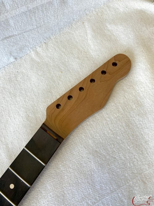 T-Style Replacement Neck / 2 pc. Roasted Maple & VENEER Brazilian Rosewood / Soft Chunky V / USA ONLY (#GIN-3175)