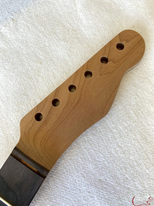 T-Style Replacement Neck / 2 pc. Roasted Maple & VENEER Brazilian Rosewood / Soft Chunky V / USA ONLY (#GIN-3175) - Image 3