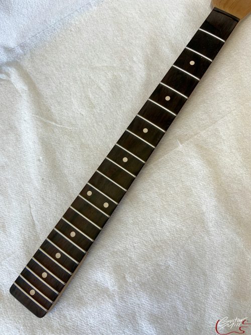 T-Style Replacement Neck / 2 pc. Roasted Maple & VENEER Brazilian Rosewood / Soft Chunky V / USA ONLY (#GIN-3175) - Image 4