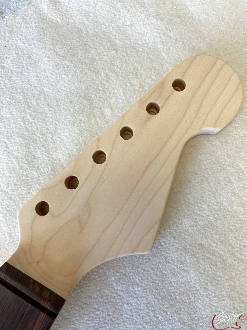 S-Style Replacement Neck / 2 pc. Maple & Madagascar Rosewood / Chunky C (#GIN-3176) - Image 3