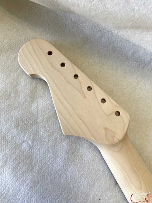 S-Style Replacement Neck / 2 pc. Maple & Madagascar Rosewood / Chunky C (#GIN-3176) - Image 7