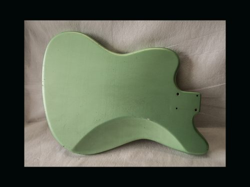 Jazz-Style Body / Alder / 4 lbs. 6 oz. / Nitrocellulose 'Avocado Mist' / Med. - Light Relic (#GIN-3146) - Image 4