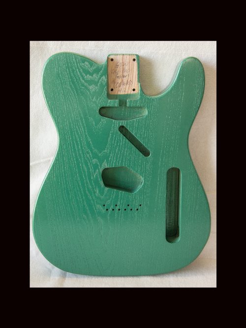 T-Style Body / Swamp Ash / 4 lbs. 2 oz. / Nitrocellulose 'TruGrain Cadillac Green' / Closet Clean (#GIN-3180)