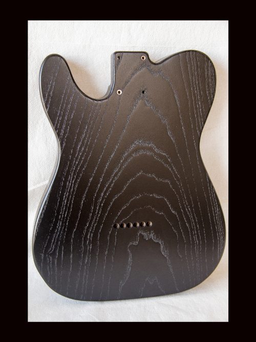 T-Style Body / 1 Piece Ultra Light Swamp Ash / 3 lbs. 11 oz. / Nitrocellulose 'TruGrain Black' / Closet Clean (#GIN-3181) - Image 7