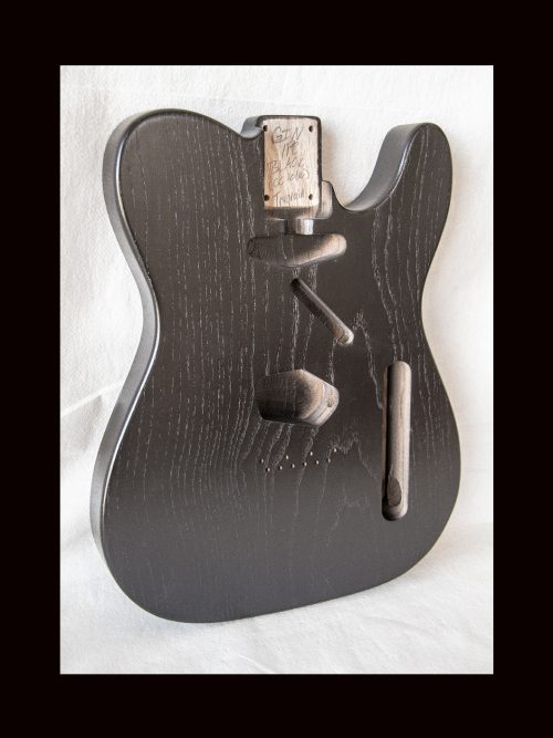 T-Style Body /1 Piece Ultra Light Swamp Ash / 3 lbs. 10 oz. / Nitrocellulose 'TruGrain Black' / Closet Clean (#GIN-3182)