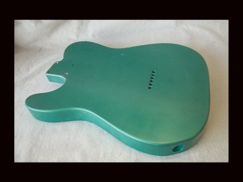 T-Style Body / Swamp Ash / 3 lbs. 15 oz. / Nitrocellulose 'Sherwood Green' / Light Relic (#GIN-3183) - Image 5