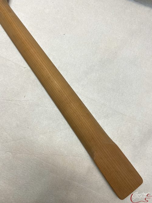 T-Style Replacement Neck / 2 pc. Roasted 1/4 Sawn Maple & Madagascar Rosewood / Parch Binding / Soft Chunky V (#GIN-3185) - Image 8