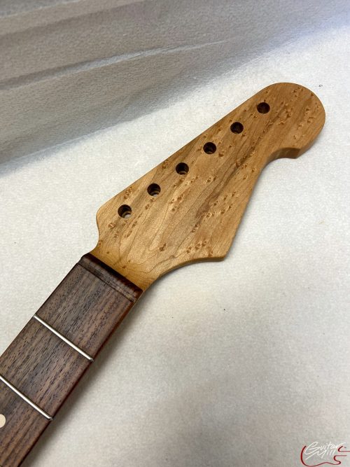 S-Style Replacement Neck / 2 pc. Bird's Eye Maple & Indian Rosewood / Classic C / Danish Oil (#GIN-3188)