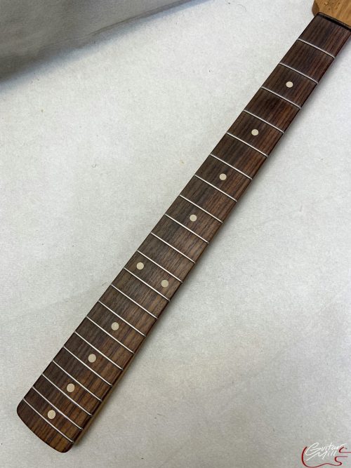 S-Style Replacement Neck / 2 pc. Bird's Eye Maple & Indian Rosewood / Classic C / Danish Oil (#GIN-3188) - Image 4