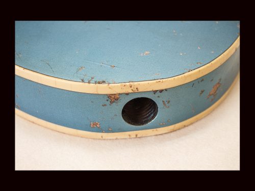 T-Style Body / Alder / 4 lbs. 12 oz. / Nitrocellulose 'Lake Placid Blue' Over Burst / Double Bound/ Heavy Relic (#GIN-3202) - Image 8