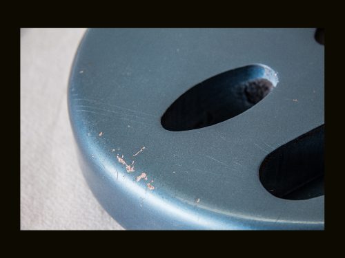 S-Style Body / Alder / 4 lbs. 3 oz. / Nitrocellulose 'Deep Lake Placid Blue' / Med./ Light Relic (#GIN-3249) - Image 5